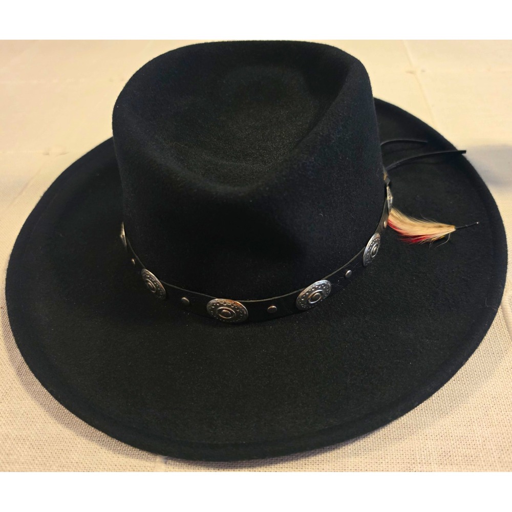 Renegade by Bailey Ellsworth Black Wool LiteFelt Gambler Cowboy Hat WPL 5923 USA